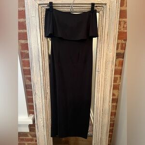 Tobi Midi Black Dress